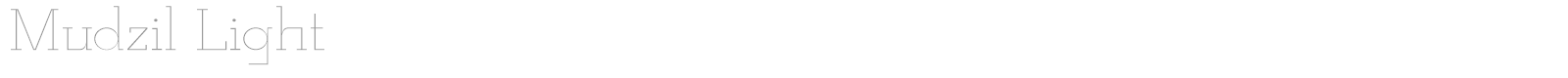 Mudzil font preview